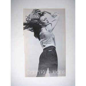 Calvin Klein Jeans 1970s Vintage Print Ad 9 in Tall